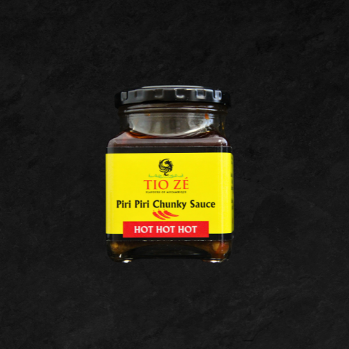 TIO ZÉ “HOT HOT HOT”  PIRI PIRI SAUCE (260ML) - CHUNKY